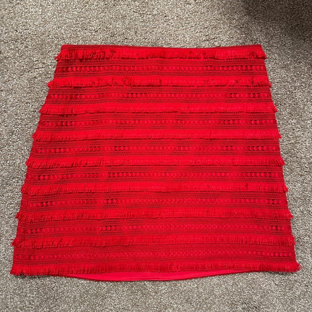 J. Crew Fringed Mini Skirt